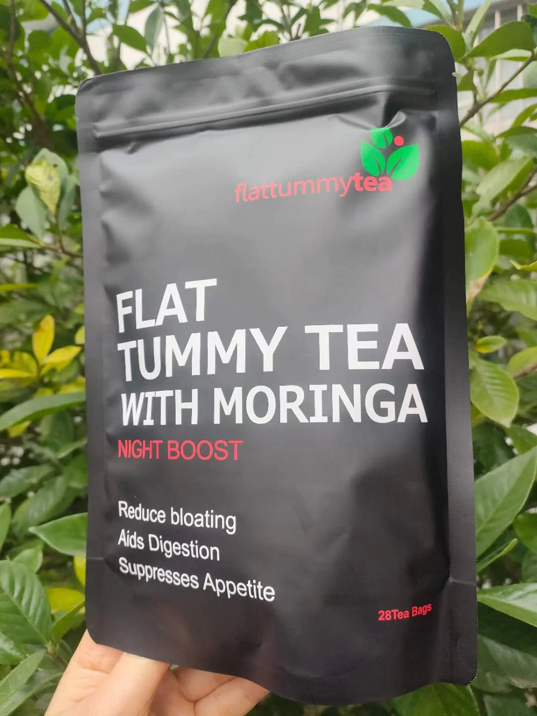 Flat Tummy Tea with Moringa (Night Boost) | Herbal Tea for Bloating, Healthy Digestion, Appetite Control, and Detox