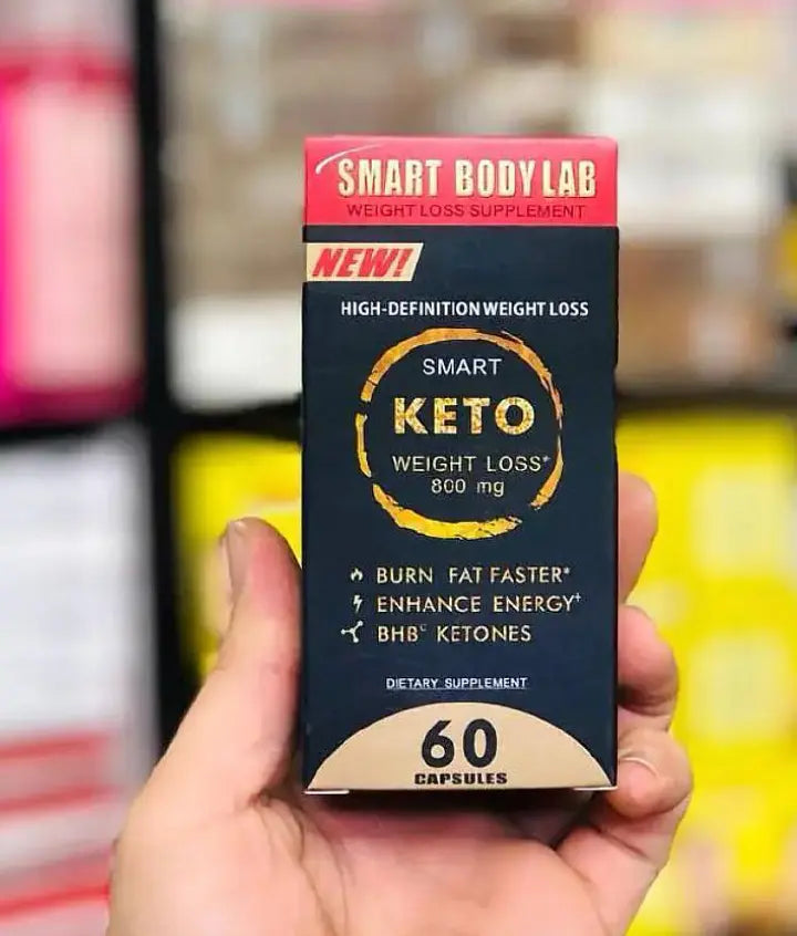 SMART KETO High-Definition Weight Loss Capsules – Burn Fat Faster, Natural Body Detox & Enhance Energy (800mg x 60 Capsules)