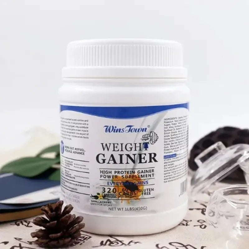 High Protein Power Gainer Supplement Powder - Unflavored Weight Gainer Powder - 450g
