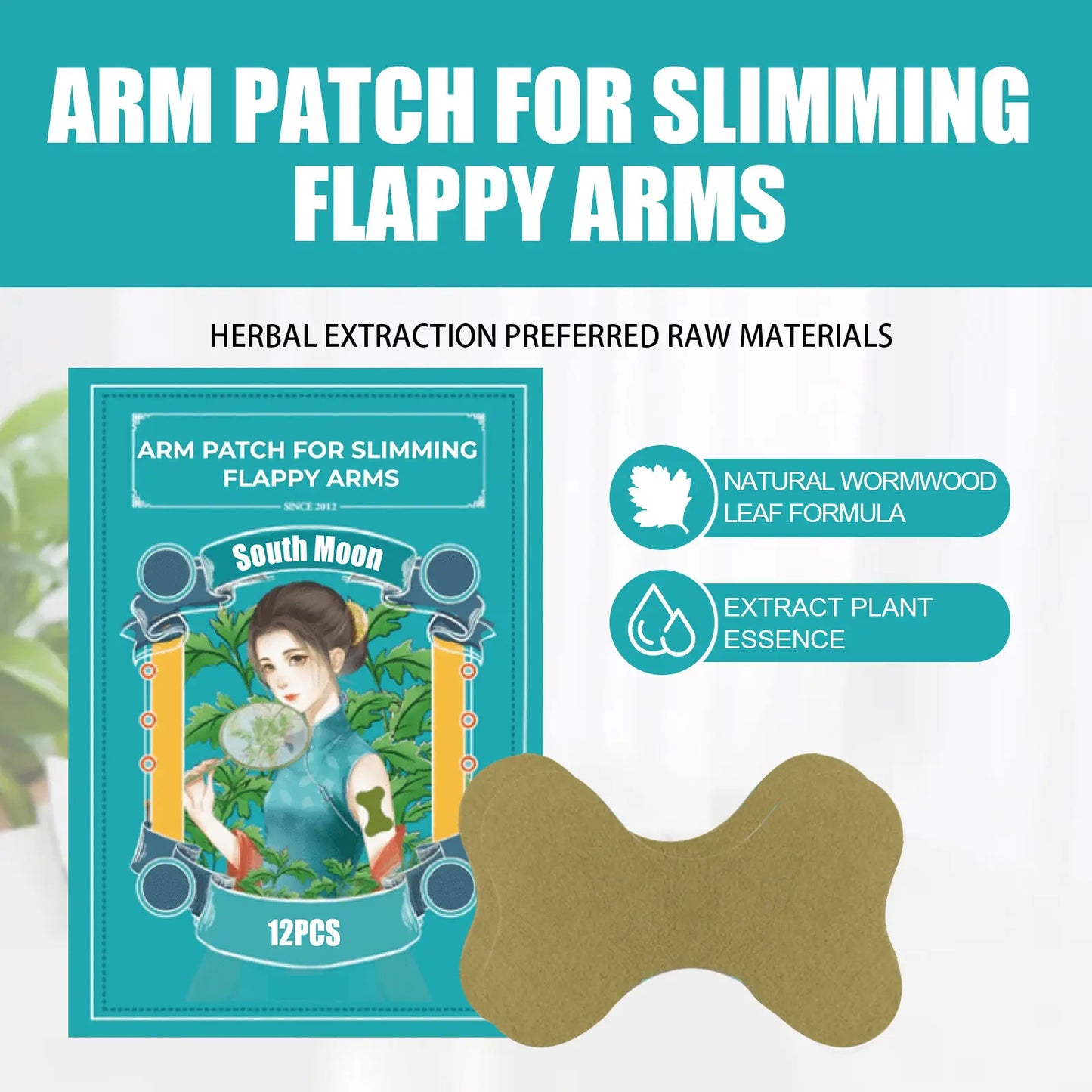 Chinese Herbal Burn-Fat Arm Slimming Patch – 12PCS/BOX