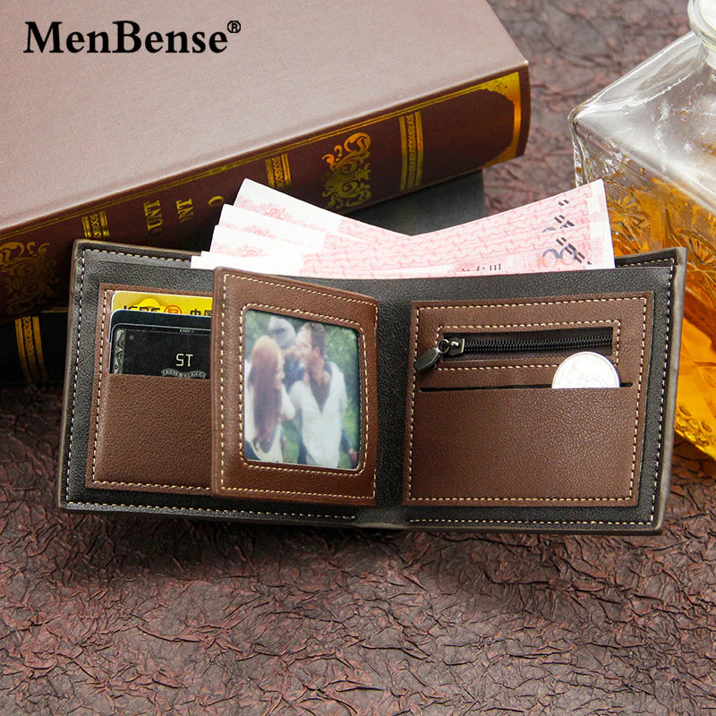 MenBense Multi-card Holder PU Leather Mens Wallet