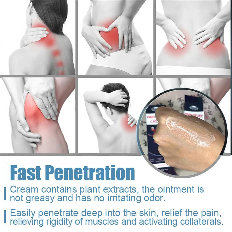 Pain Relief Cream - Joint & Muscle Therapy – Soothing Comfort for Back, Neck, Hands, Feet Rub - ( 2Pieces x 20g Each)