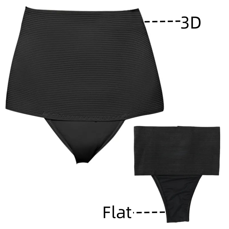 High Waist Cincher Girdle Tummy Control Slimmer Sexy Thong Panty Shapewear