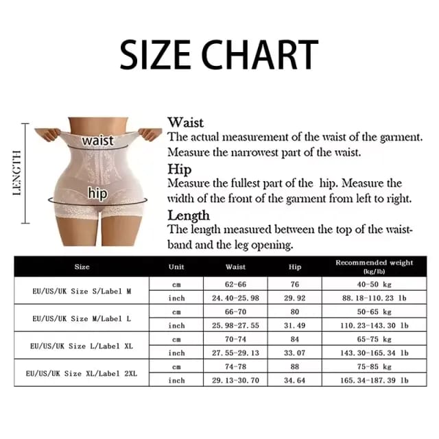 High Waist Cincher Girdle Tummy Control Slimmer Sexy Thong Panty Shapewear