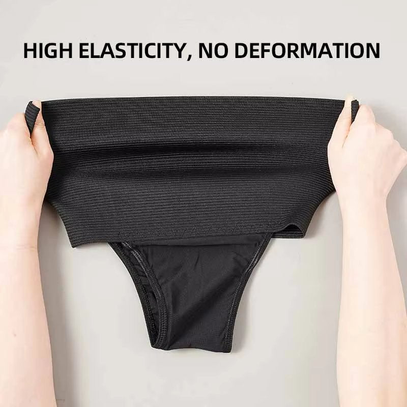 High Waist Cincher Girdle Tummy Control Slimmer Sexy Thong Panty Shapewear