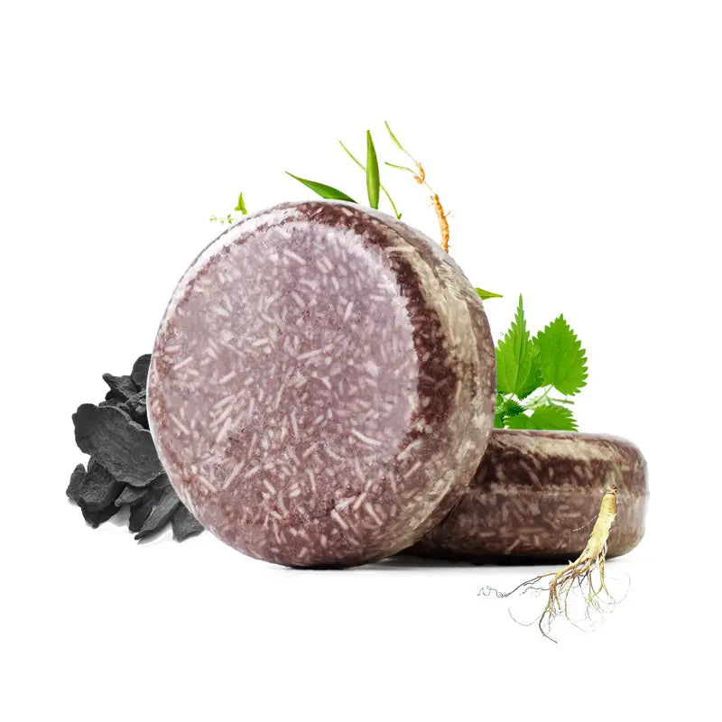 Polygonum Multiflorum Herbal & Natural Organic Darkening and Blackening Shampoo Bar for Grey Hair, Natural Permanent Anti-Grey Hair Soap – ( 2PCS x 60g Each )
