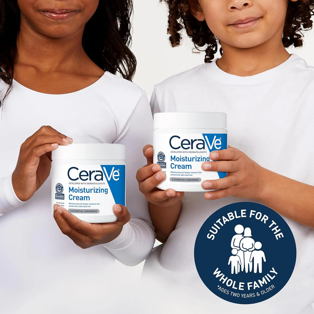 CeraVe Moisturizing Cream - Face & Body Moisturizer for Dry Skin with Hyaluronic Acid and Ceramides | Fragrance Free - (454g)