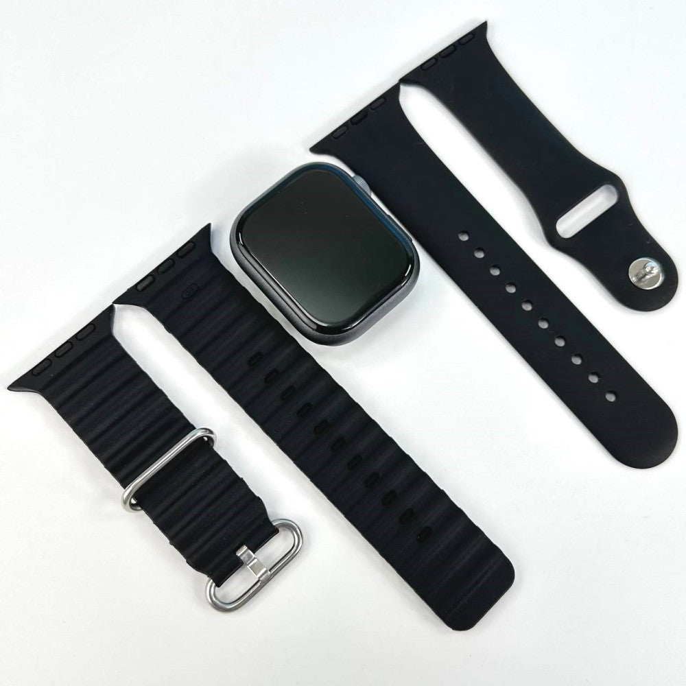 C900 Pro Max SmartWatch | Compatible with iOS and Android. Tracker for Health, Fitness, Running, Sleep Cycles, Monitor Heart Rate/Blood Oxygen...With Extra Straps
