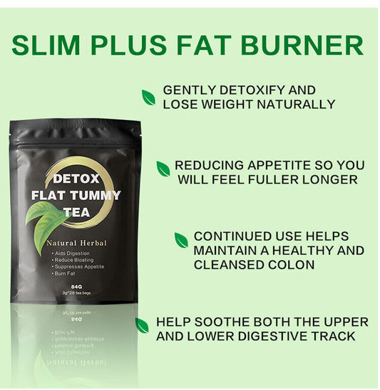 Detox Flat Tummy Tea |Herbal Tea for Detoxification, Bloating and Healthy Digestion 3g*28bags